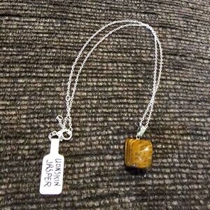 Lionskin Jasper Crystal Necklace